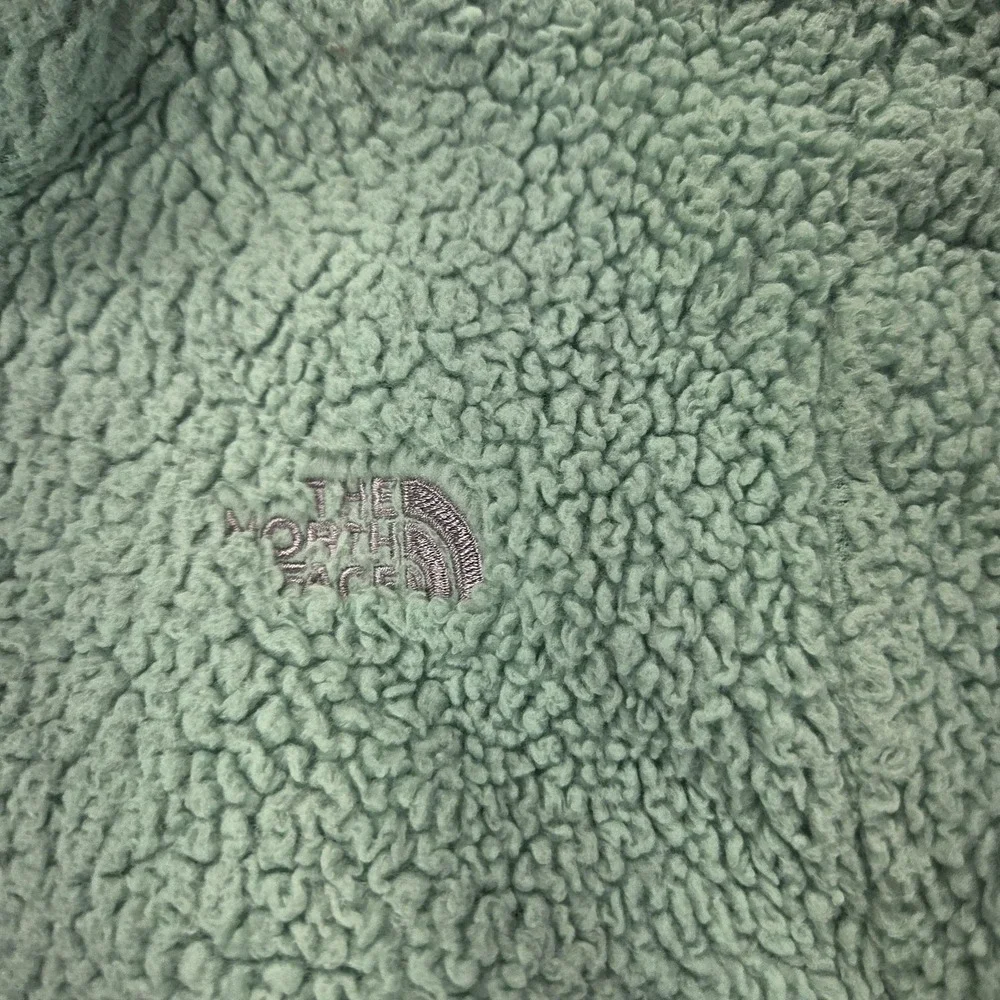The‎ North Face Jacket Girls 18 Green Sherpa Fleece Full Zip Winter Warm Coat